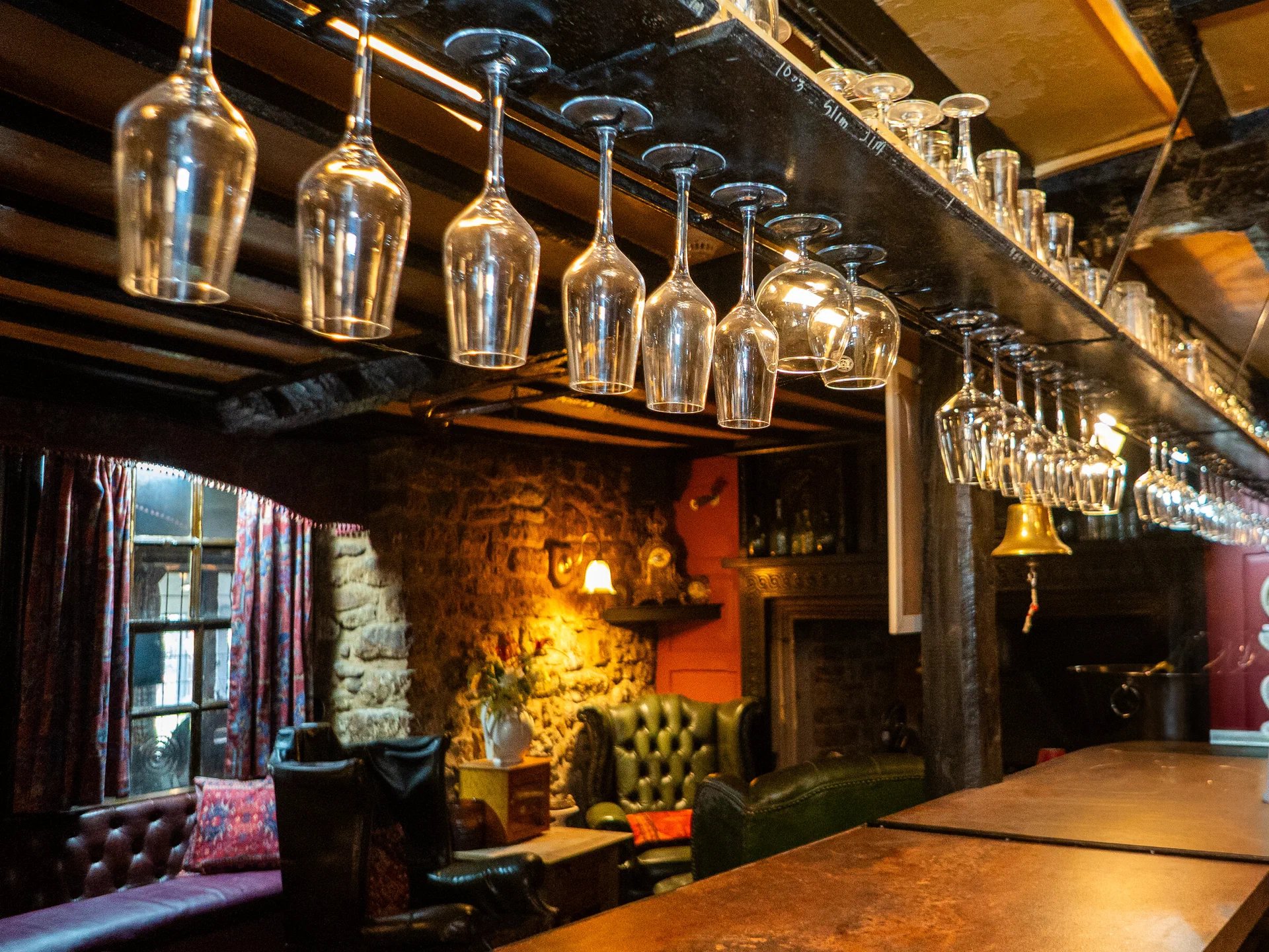 The bar and restaurant at The Dusthole